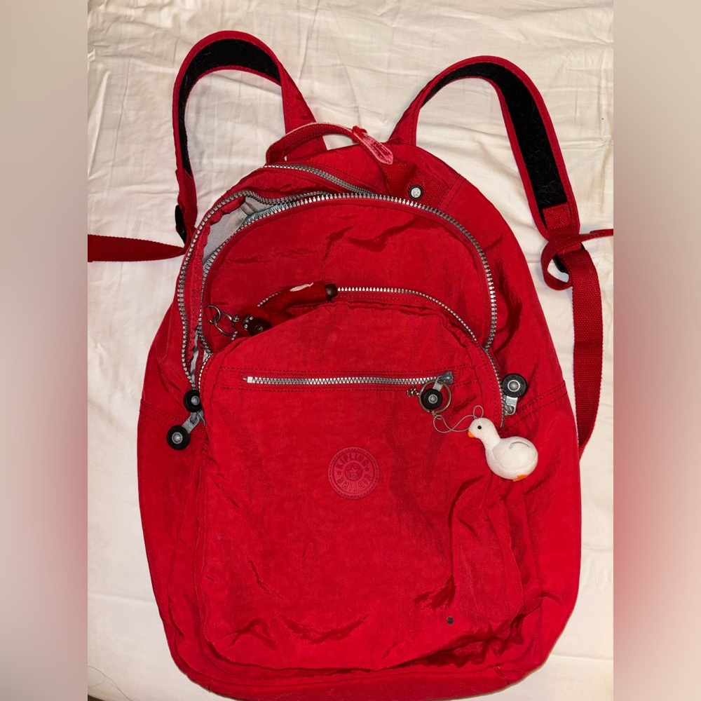 Kipling Red Backpack